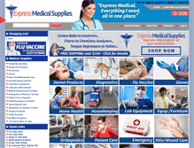 Tablet Screenshot of expressmedicalsupplies.com